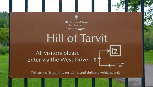 Hill of Tarvit Mansion House gardens exit