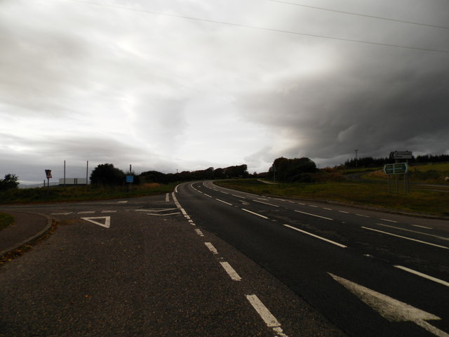 The A835 at the Kilcoy junction