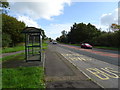 Bus stop and shelter on the A477, Milton