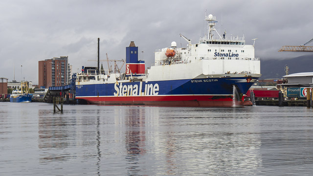 The 'Stena Scotia' at Belfast