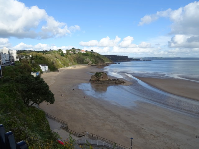 North Beach and Gosker Rock, Tenby