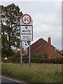 White Notley Village Name sign on Church Hill