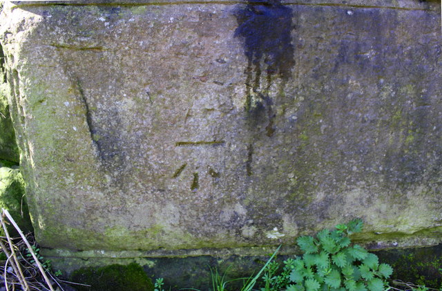 Benchmark on wall of subway between Foundry Road and the shore