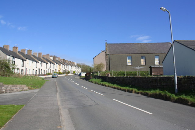 Road into Lowca from the south