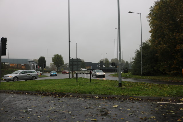 Roundabout on Tewkesbury Way, Swindon