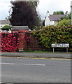 Windmill Road bilingual name sign, Buckley