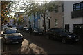 View of coloured houses on Farm Place