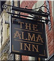 Sign for the Alma Inn, Newport