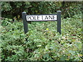 Pole Lane sign