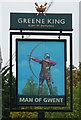 Sign for the Man of Gwent, Newport