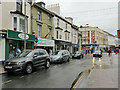 Wellington Street on a wet day, looking west