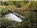 Weir on Smithy Brook at Orrell Water Park