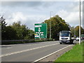 A466 approaching Highbeech Roundabout