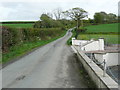 Lane to the east from the Horeb cross-roads