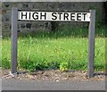 High Street sign Old Whittington