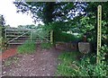 Public footpath towards New Whittington