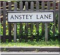 Anstey Lane sign