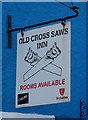 Sign for the Old Cross Saws Inn, Pembroke 