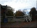 Charcoal Road gateway into Dunham Massey estate