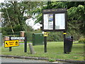 Cressing Village Notice Board & Polecat Road sign