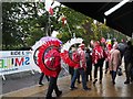 Polish Cycling Fans at UCI World Championships at Harrogate