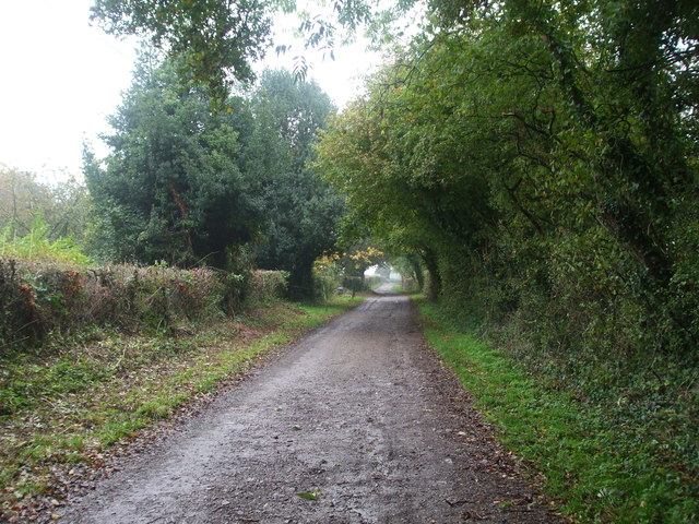 The road down Wrington Hill