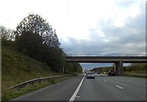 SJ6884 : Mag Lane bridge over M56 by David Smith