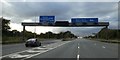 Gantry over M56 at junction 9, with M6