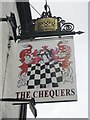 The Chequers sign