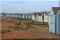 Beach huts by Bulverhythe Beach