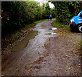 Puddles on Hyde Lane, Whitminster