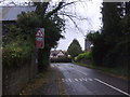 Approaching a bend in the B4361, Overton