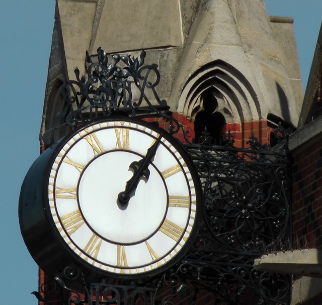 St Andrew's Church Clock in Earlsfield, Greater London