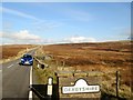 SK0170 : Derbyshire  county  boundary  on  A54 by Martin Dawes