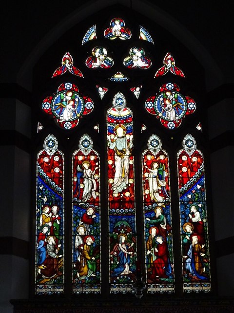 Stained glass window, Selly Oak church