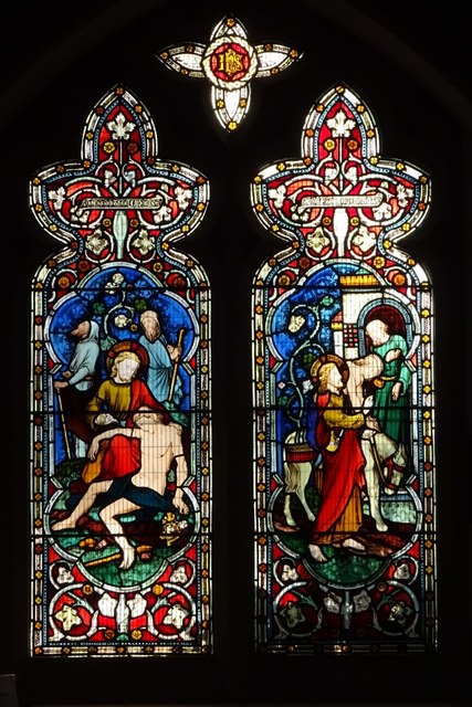 Stained glass window, Selly Oak church