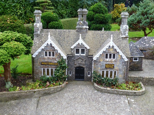 The "Griffin Hotel" at Godshill Model Village, Isle of Wight