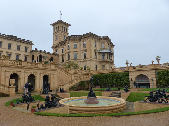 Osborne House from the formal garden, East Cowes, Isle of Wight