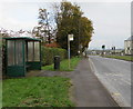 Bristol Road bus stop and shelter, Whitminster