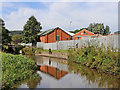 Canal and factory at Cheddleton in Staffordshire