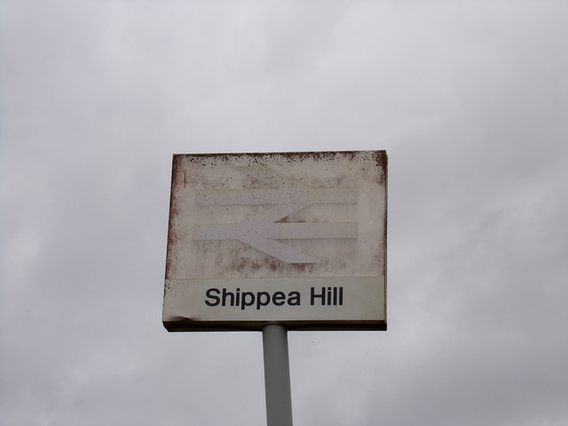 Shippea Hill Railway Station sign