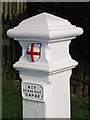 Coal tax boundary post no.51, Potter Street Hill (detail)