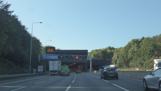 Approaching the Bell Common Tunnel