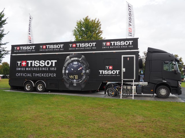 Tissot Truck at UCI Fan Zone in Harrogate