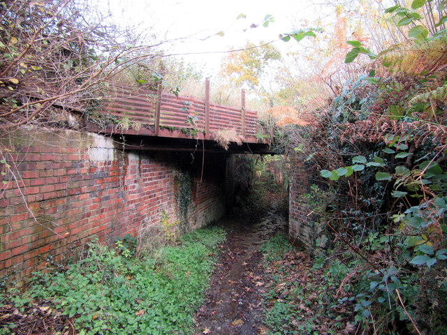 Bridleway under dismantled railway