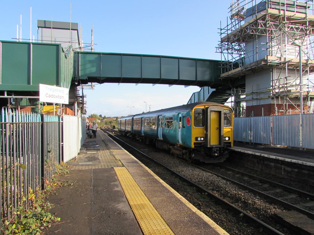 Barry Island train arriving at Cadoxton station