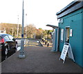 Ticket machine at the entrance to Cadoxton railway station