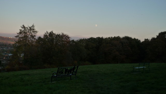 Moon at Whitcliffe Common (Ludlow)