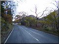 The A815 road at Loch Eck