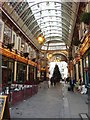 The southern arm of Leadenhall Market